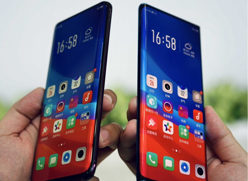 Oppo muestra una pantalla curvada para móviles con la intención de eliminar los marcos 2 Oppo%20 01