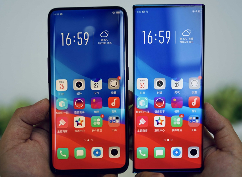 Oppo muestra una pantalla curvada para móviles con la intención de eliminar los marcos 4 Oppo%20 03