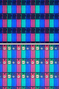 LCD under microscope