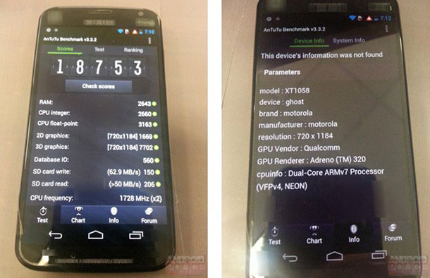 moto x benchmarks leak