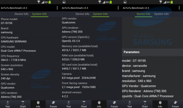 s4 mini specs