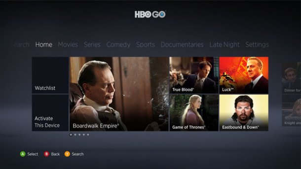 HBO Go on Xbox 360