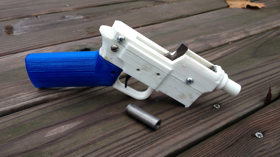 3D Printed Gun with ammo