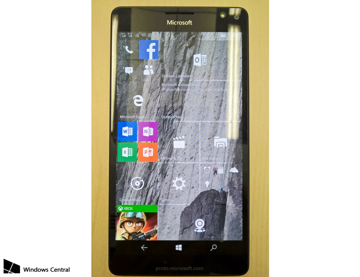 lumia 950 front clear