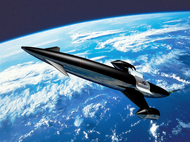 skylon spaceplane orbit render