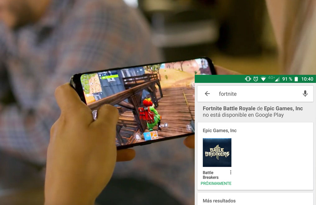 Android avisa que Fortnite no está disponible desde su tienda para evitar scams 1 Fortnite android