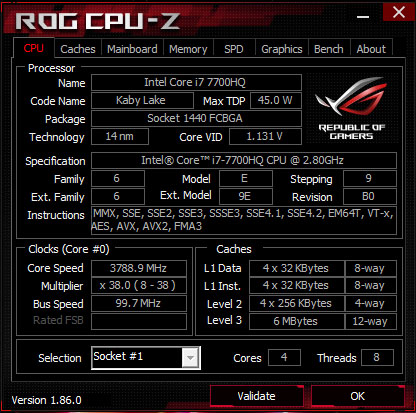 asus cpu