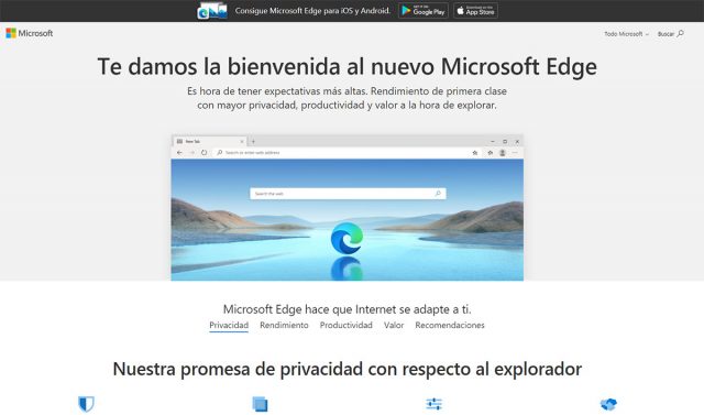Microsoft liberó su Edge basado en Chromium, a instalar!