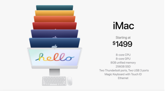 Apple renueva las iMac con nuevos colores