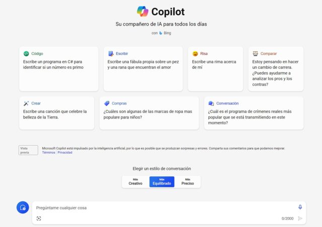 Microsoft renombra Bing Chat por Copilot (facepalm)